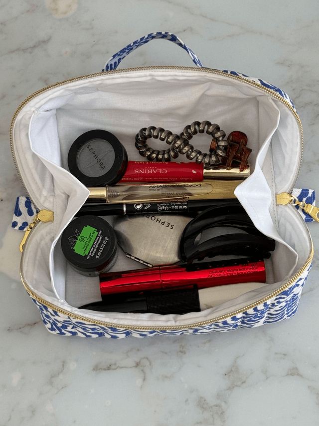 Trousse make-up ouverture à plat