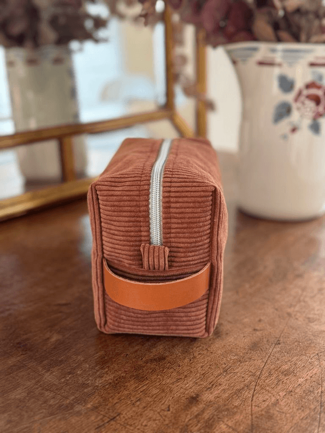 Trousse de toilette velours homme