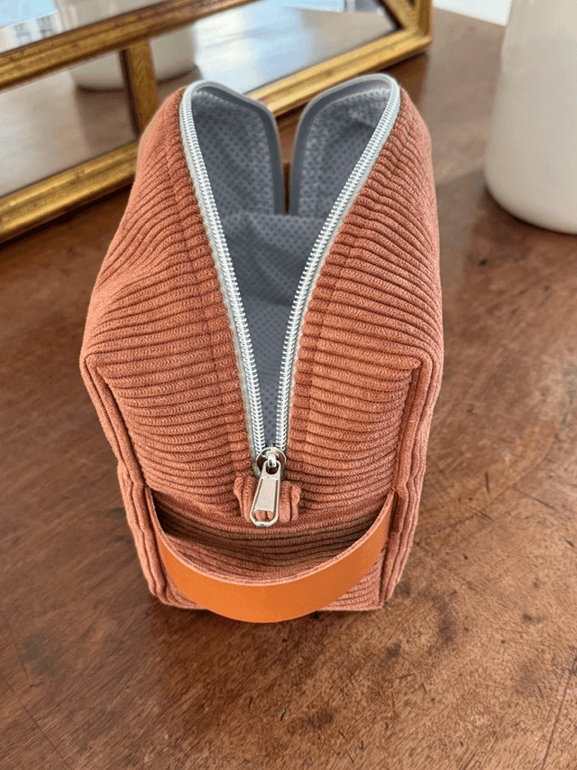 Trousse de toilette velours homme