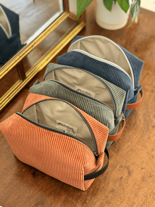 Trousse de toilette velours homme