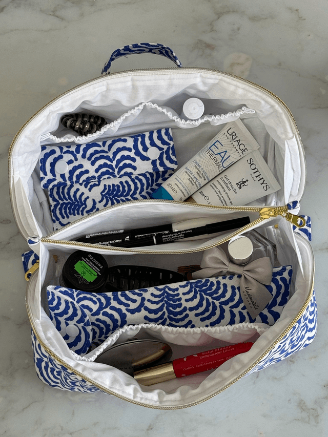 Trousse de toilette ouverture à plat