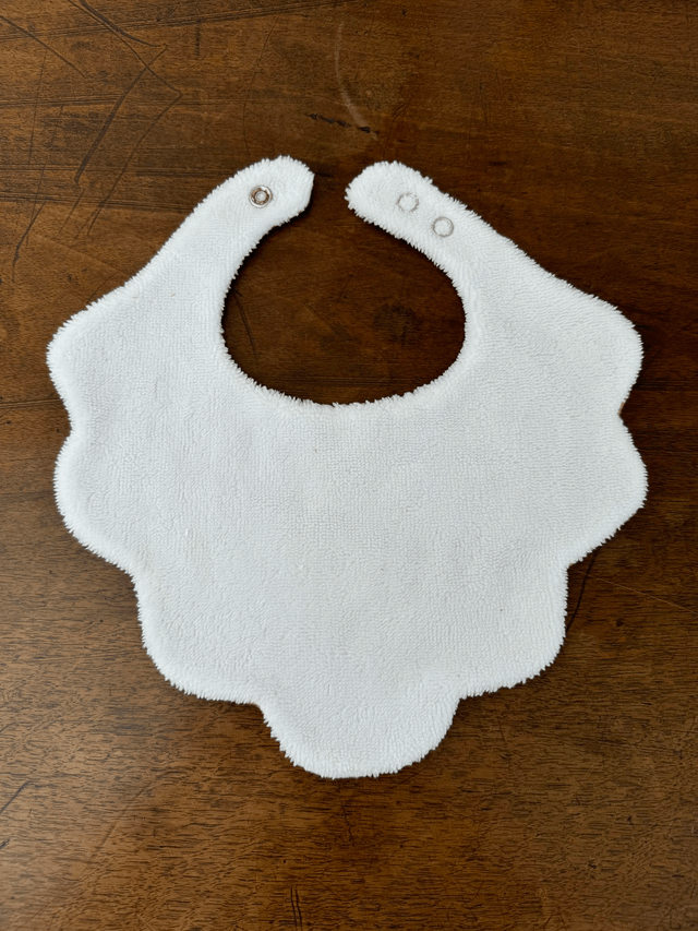 Bavoir fleur bébé fille (0-12 mois)