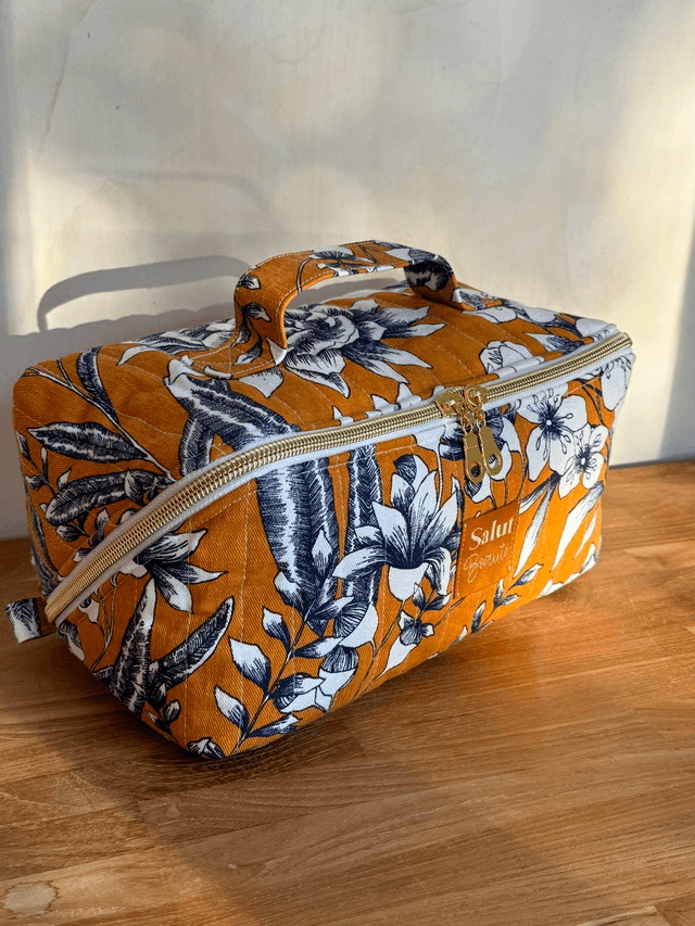 Trousse de toilette ouverture à plat