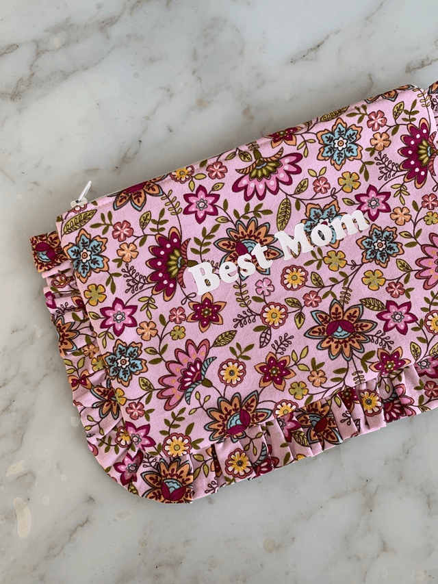 Pochette plate à froufrous L [MAMAN]