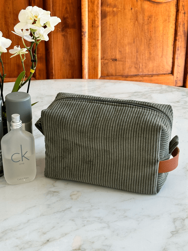 Trousse de toilette velours homme