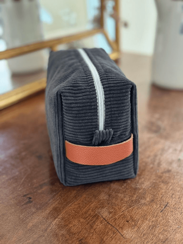 Trousse de toilette velours homme