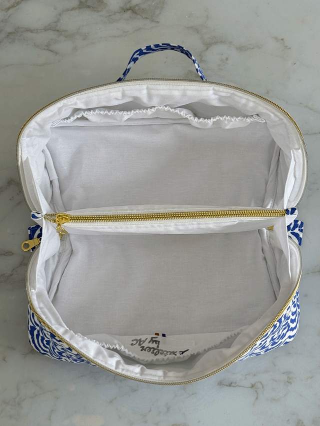 Trousse de toilette ouverture à plat