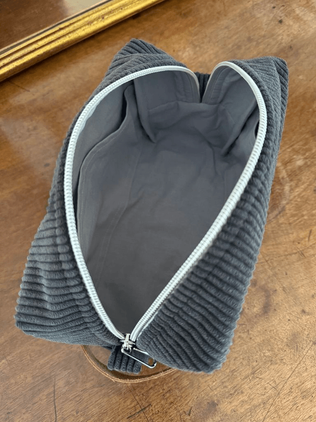 Trousse de toilette velours homme