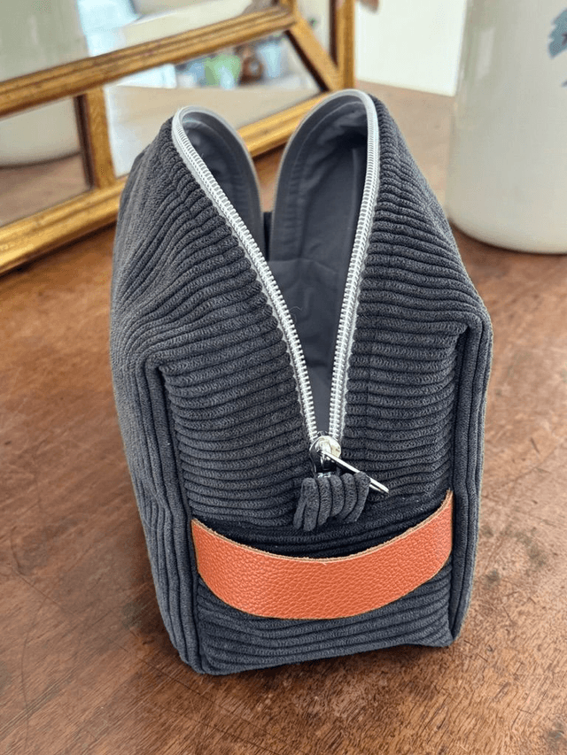 Trousse de toilette velours homme