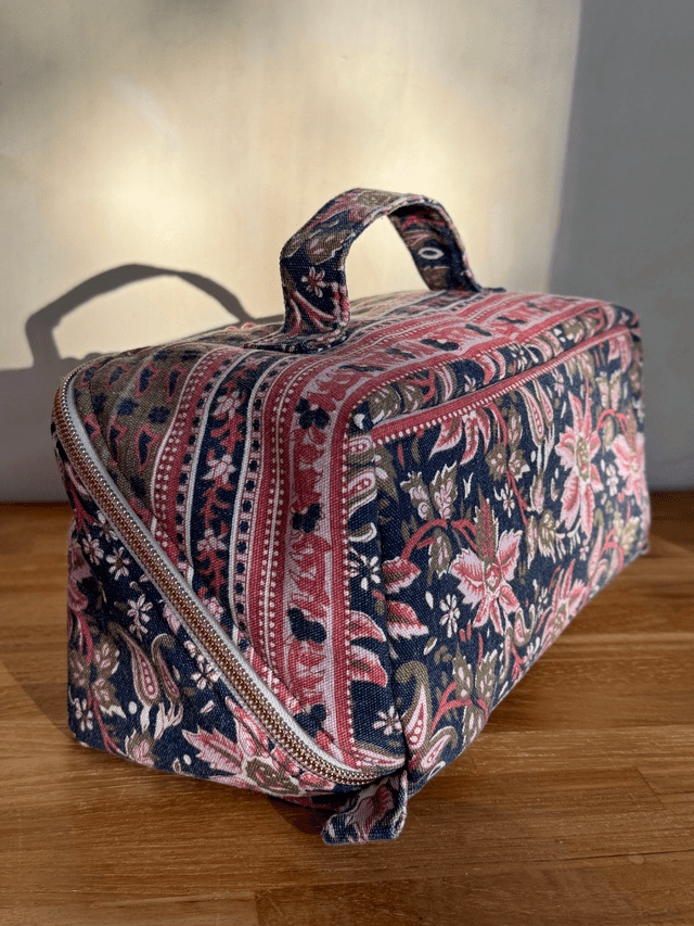 Trousse de toilette ouverture à plat