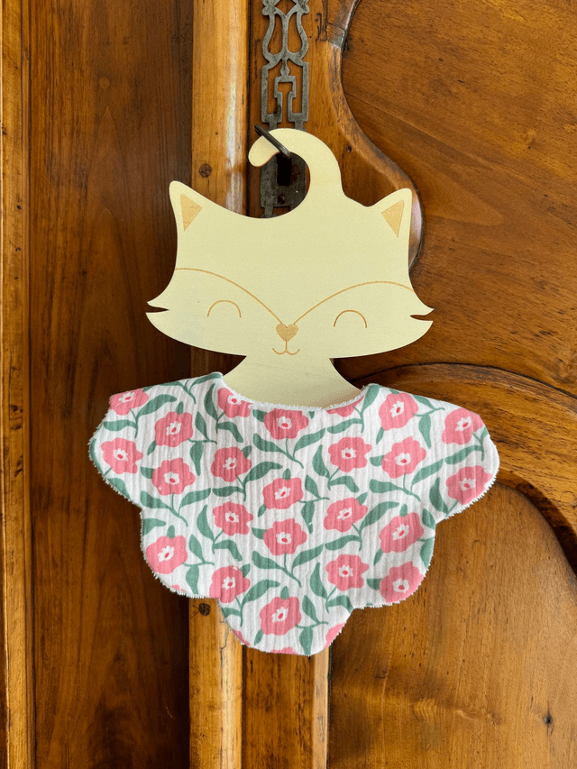 Bavoir fleur bébé fille (0-12 mois)