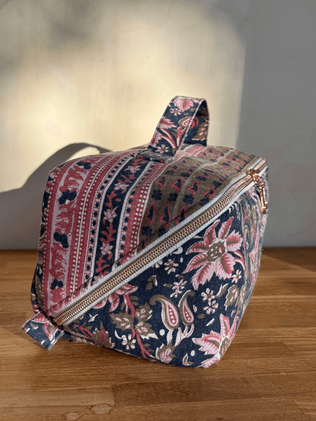 Trousse de toilette ouverture à plat