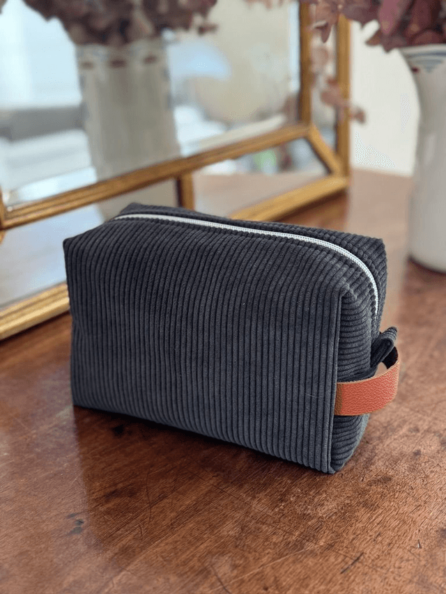 Trousse de toilette velours homme